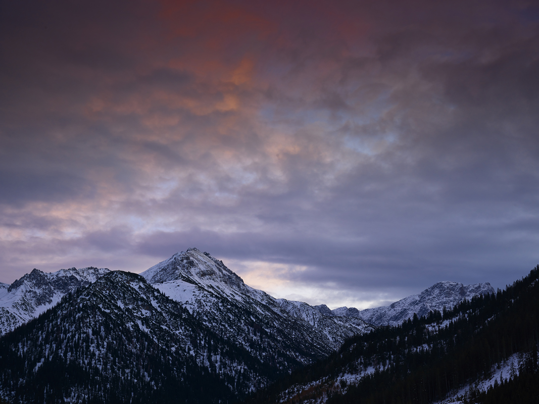Berge Sonnenuntergang Alpen Schnee